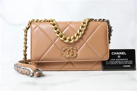 chanel caramel wallet on chain|chanel trendy wallet on chain.